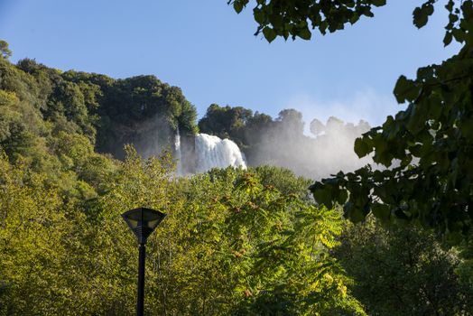 waterfall of marmore in terni the highest in europe