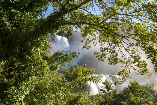 waterfall of marmore in terni the highest in europe