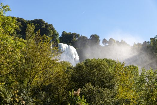 waterfall of marmore in terni the highest in europe