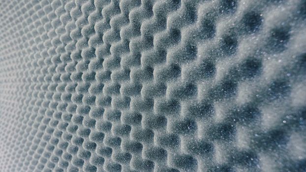 Sound absorber sheet grey color and very soft material for professional sound recording studio.