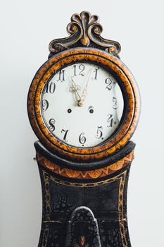 old antique wooden clock