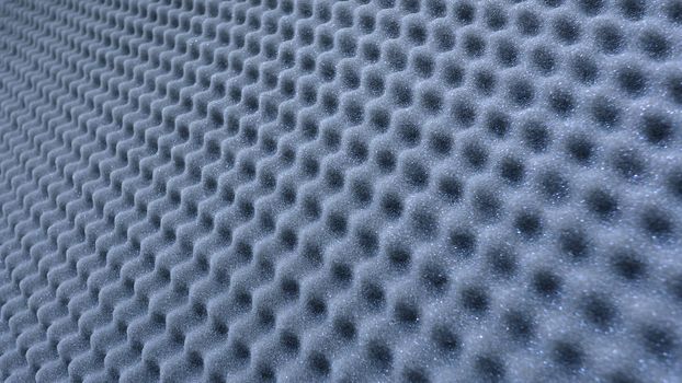 Sound absorber sheet grey color and very soft material for professional sound recording studio.