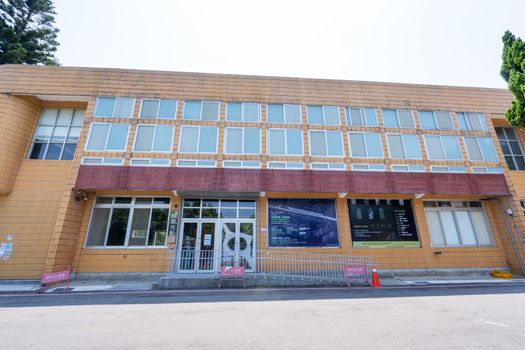 Taoyuan, Taiwan - Sep. 02, 2020: Matsu New Village Art Park in , traditional house of a cultural asset preservation heritage in Zhongli District, military dependents' village.