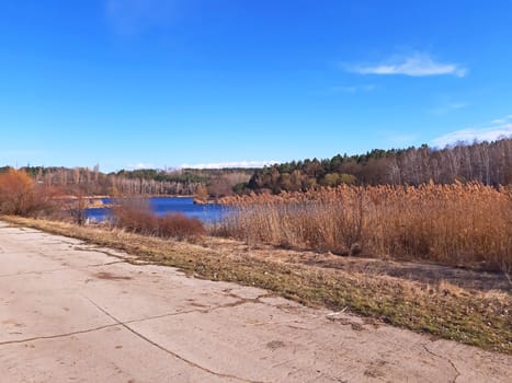 A beautiful lake in the early spring.