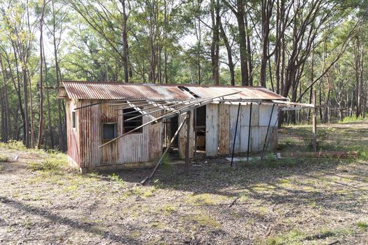 An old dilapidated building in the Wollemi National Park in regional New South Wales