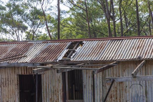 An old dilapidated building in the Wollemi National Park in regional New South Wales