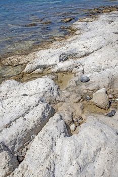 seascape from sea shore in summer season for background