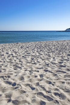 seascape from sea shore in summer season for background