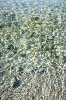 seascape from sea shore in summer season for background