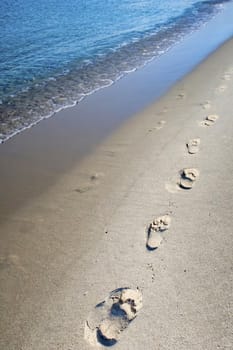 seascape from sea shore in summer season for background