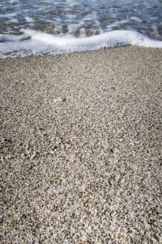 seascape from sea shore in summer season for background