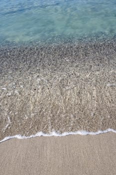 seascape from sea shore in summer season for background