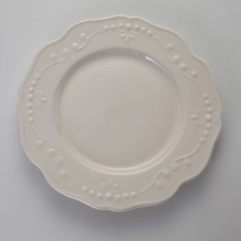 white plate on the white background