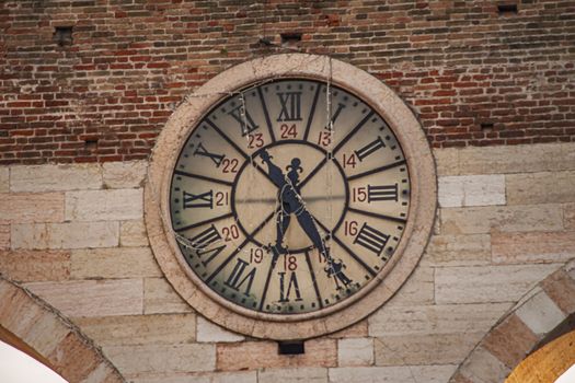 Portoni della Bra, an ancient and medieval door in Bra square in Verona, Italy