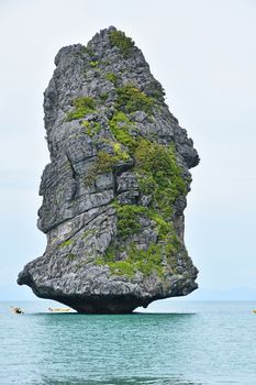 Beautiful rocky island at Ang Thong National Marine Park of Thailand
