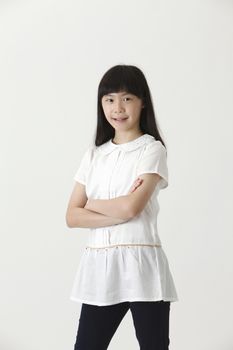 portrait of chinese girl with confidence