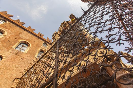 Arche Scaligere in Verona in Italy, an ancient tomb in the historical city center