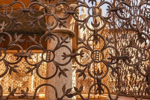 Arche Scaligere in Verona in Italy, an ancient tomb in the historical city center