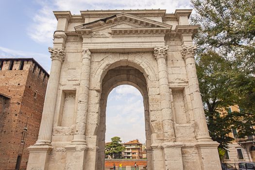 Arco dei Gavi, an ancient door in Verona in Italy