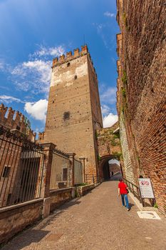 Castelvecchio in Verona, a medieval castle in the center of the Italian city