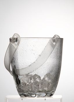 ice bucket on the white background