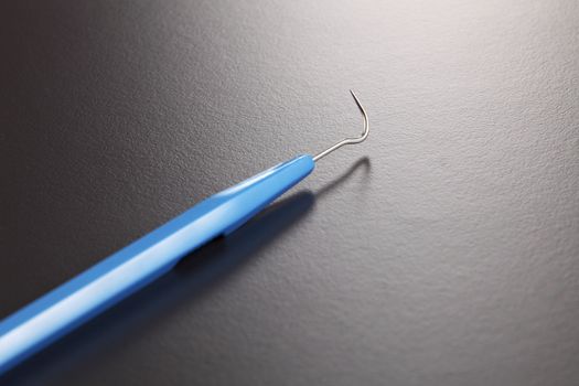 Basic dentist tools isolated on gray