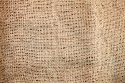 close up or texture of sack cloth