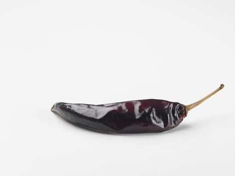 Dried chili on white background