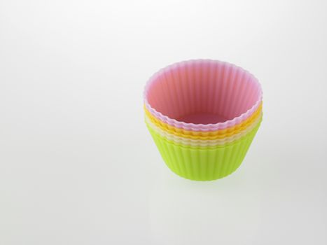 stack of the colorful cup cake wrapper