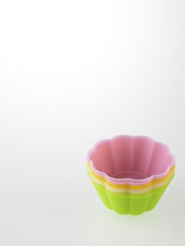 stack of the colorful cup cake wrapper