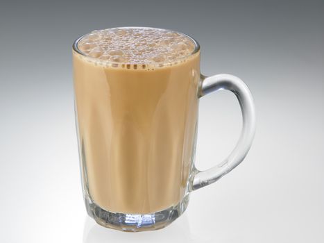 Tea with milk or Teh Tarik in Malaysia