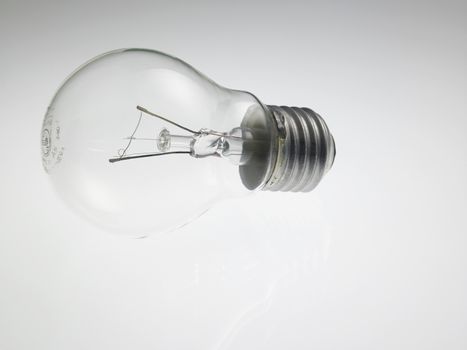 light bulb on the white background