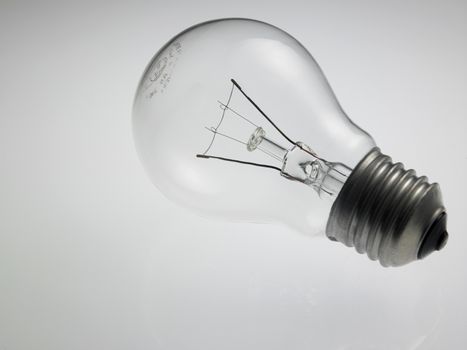 light bulb on the white background