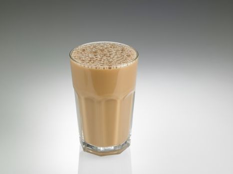 Big glass Tea with milk or Teh Tarik in Malaysia