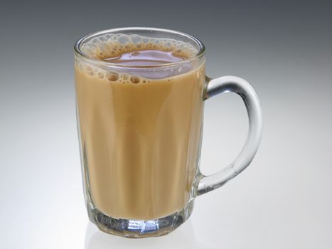 Tea with milk or Teh Tarik in Malaysia