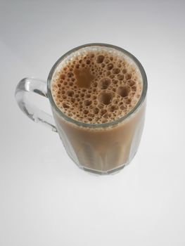 Tea with milk or Teh Tarik in Malaysia