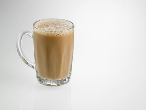 Tea with milk or Teh Tarik in Malaysia