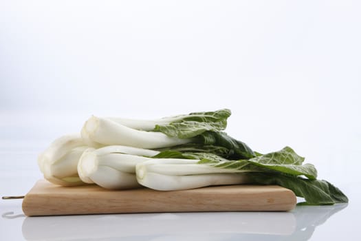 pak choy (chinese cabbage) isolated on white