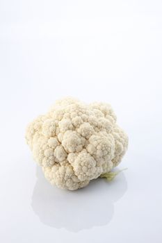 Cauliflower isolated on white background.