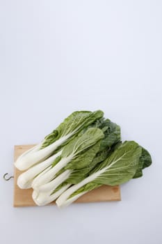 pak choy (chinese cabbage) isolated on white