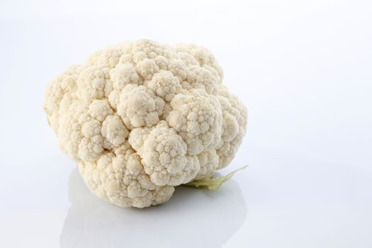 Cauliflower isolated on white background.