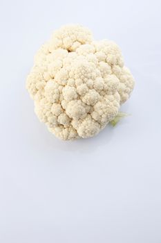 Cauliflower isolated on white background.