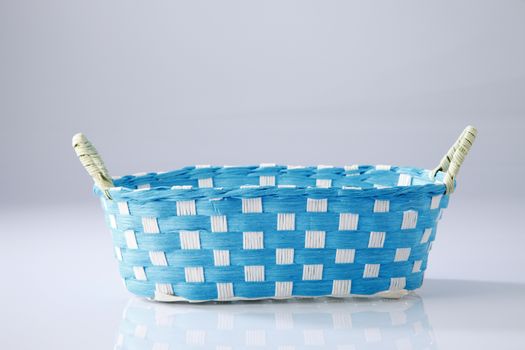 woven basket from recycle material