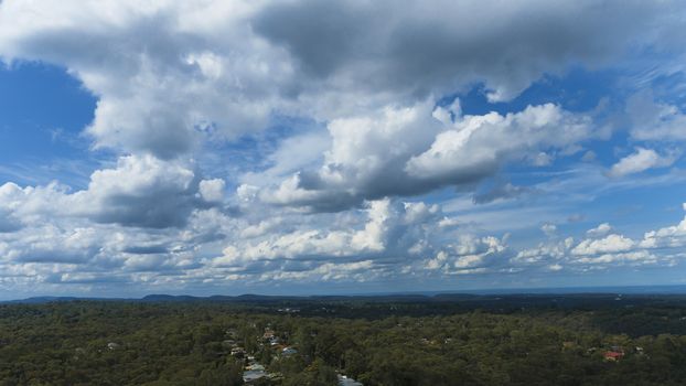 Clouds over The Blue Mountains in Australia