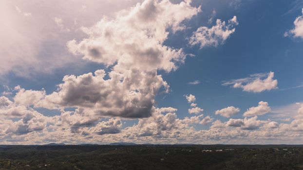 Clouds over The Blue Mountains in Australia