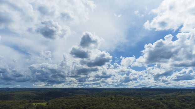 Clouds over The Blue Mountains in Australia