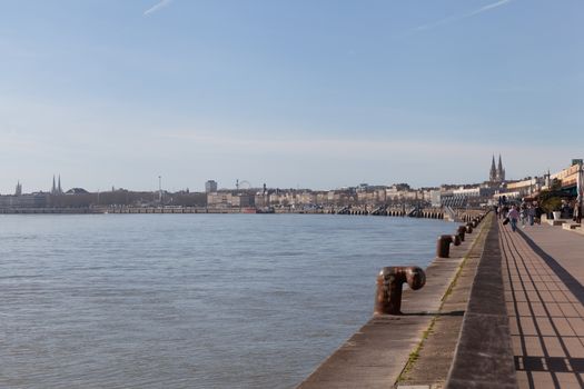 Bordeaux, France: 22 February 2020: Quai des Chartrons