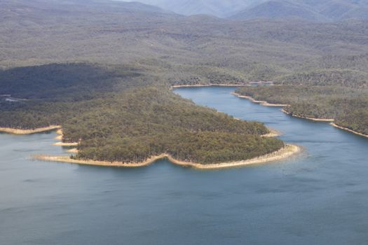 Sydney’s primary source of drinking water Lake Burragorang in The Blue Mountains in New South Wales, Australia