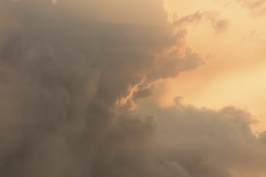 Red clouds due to bush fire smoke at sunset in The Blue Mountains in Australia