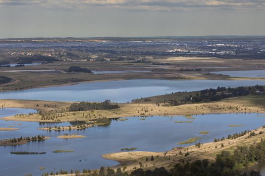 The waters of the Cumberland Plain and Nepean River in The Blue Mountains in regional New South Wales in Australia